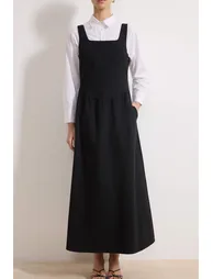 فستان جيلية - أسود - 2