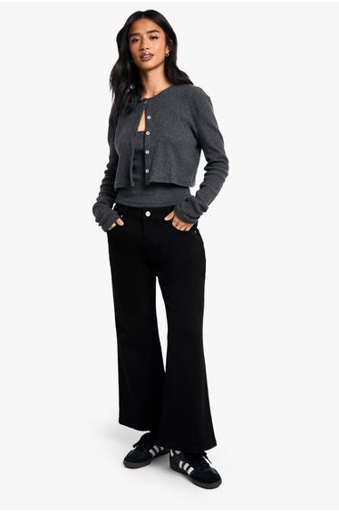 The Petite Bootcut Jean - black