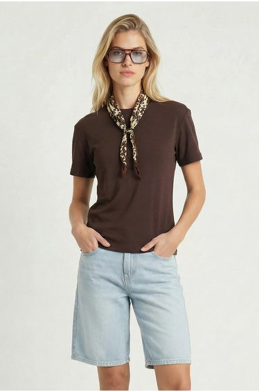 ISTANBUL Plain Crew Neck T-Shirt