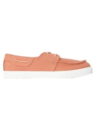 Timberland Mens Canvas Flat Boat Shoes - Rust