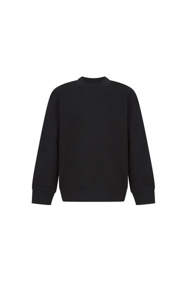 SF Minni Childrens/Kids Curved Hem Sweatshirt - Black