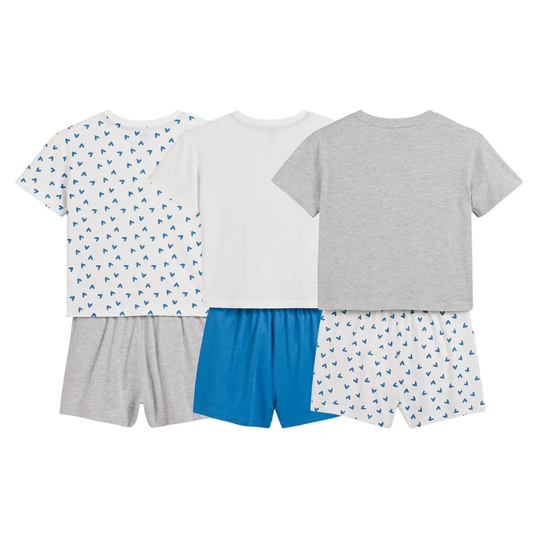 Pack of 3 Short Pyjamas in Cotton - 2