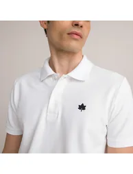 Cotton Polo Shirt with Short Sleeves - 1
