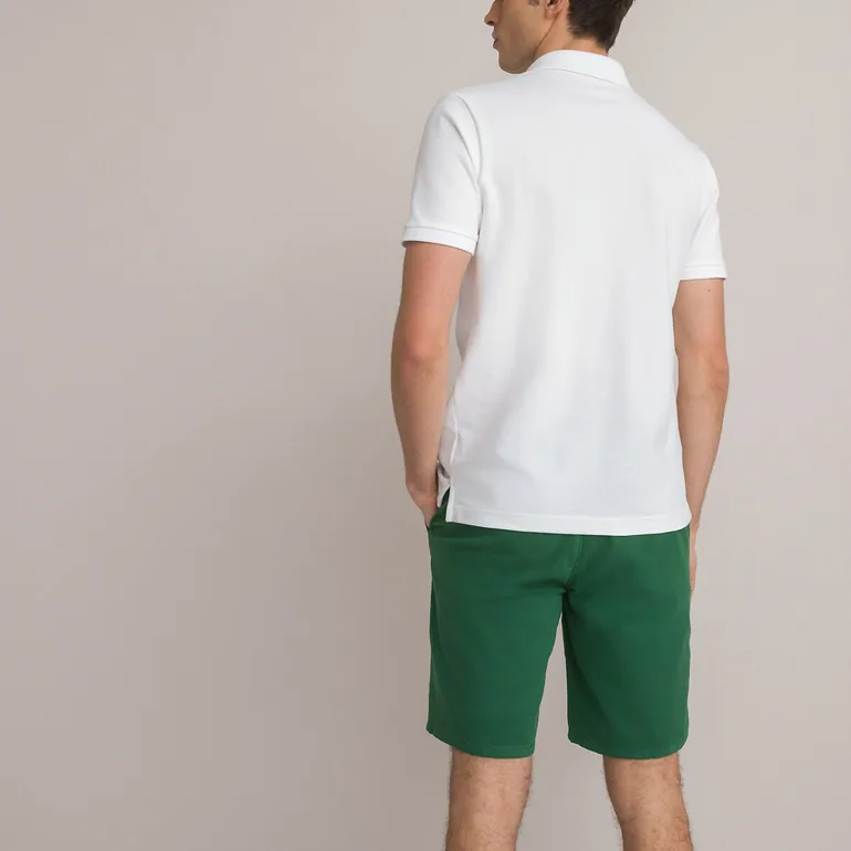 Cotton Polo Shirt with Short Sleeves - 3
