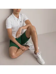 Cotton Polo Shirt with Short Sleeves - 2