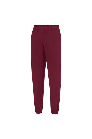 Awdis Mens College Jogging Bottoms - Burgundy