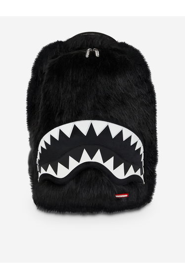 Sprayground Kids Fur Cray Backpack in Black (45.72cm)