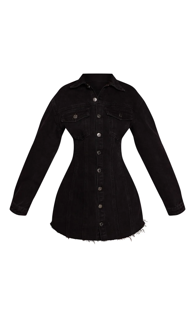 black denim dress plt Shoot my shot right through your heart  Black contrast panel detail denim  dress from @prettylittlething ad . . . . . . . #stylediaries  #aestheticfashion #casualchic casual aesthetic style  #streetstyleinspiration #classystreetweargirls