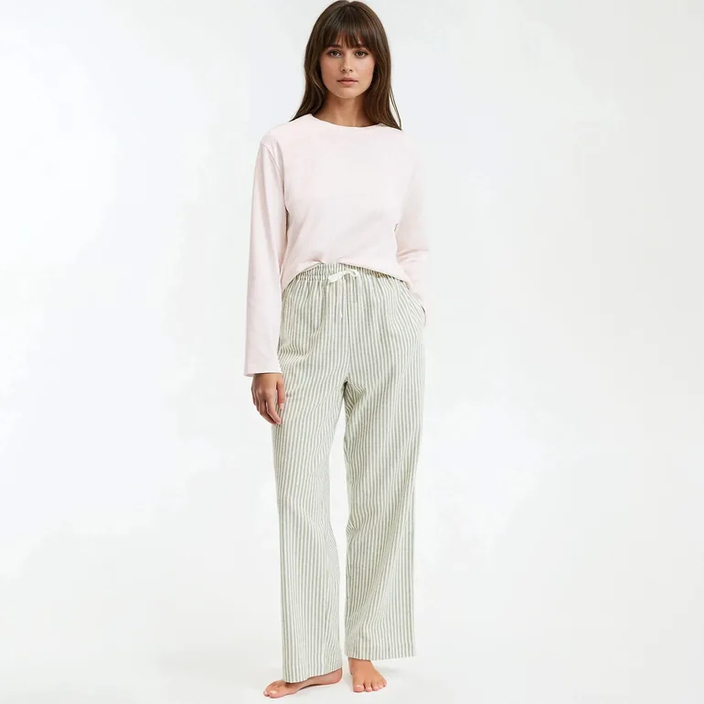 بنطلون بيجاما فانيلا - 1