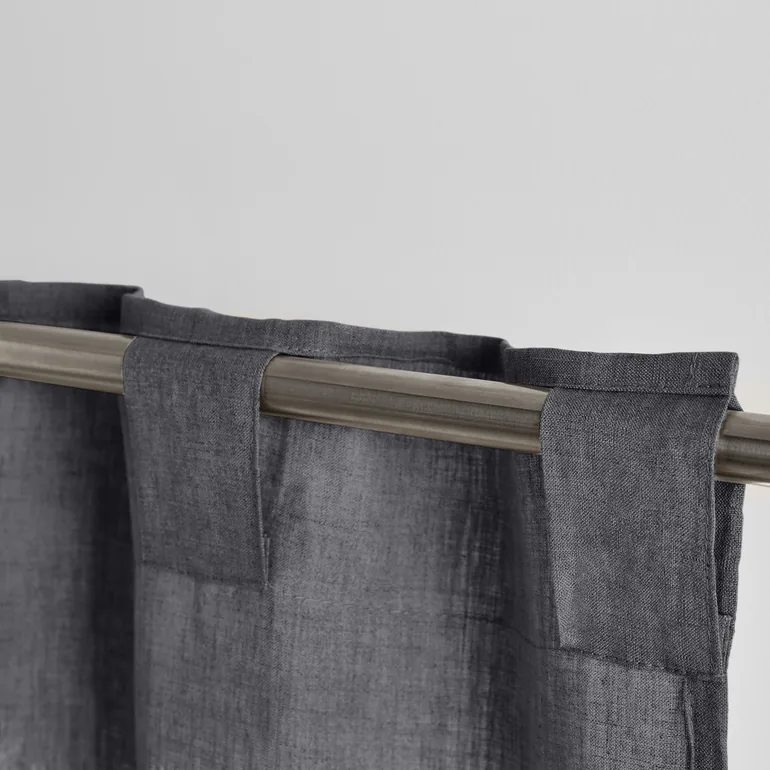 Onega Single Washed Linen Curtain with Concealed Tabs - 2