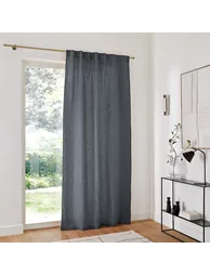 Onega Single Washed Linen Curtain with Concealed Tabs - 7