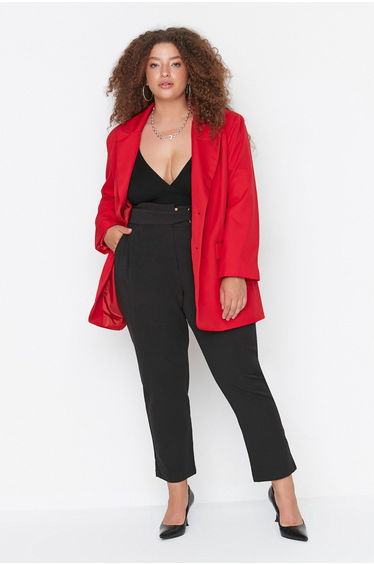 Plus Size Pants - Black - Cigarette pants