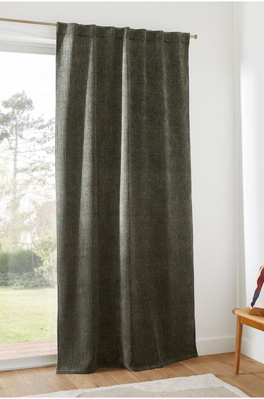 Nuria Corduroy Curtain with Hidden Tabs