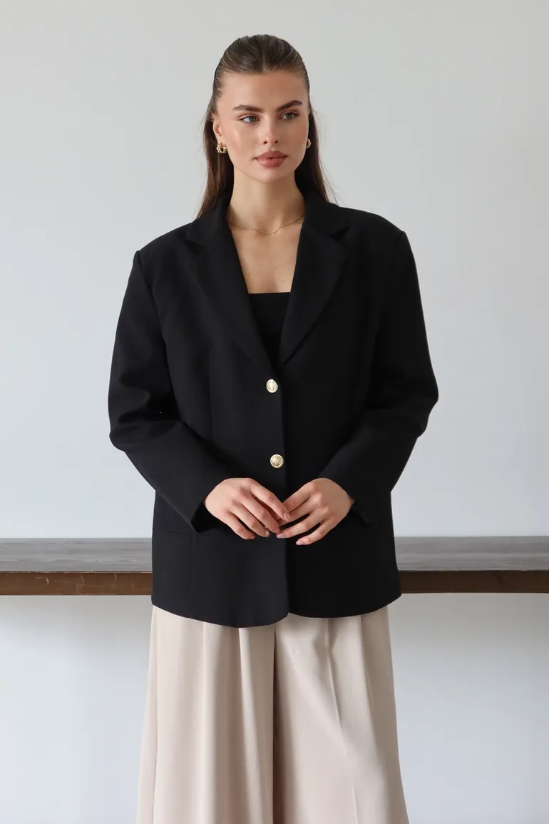 Black blazer jacket - 1