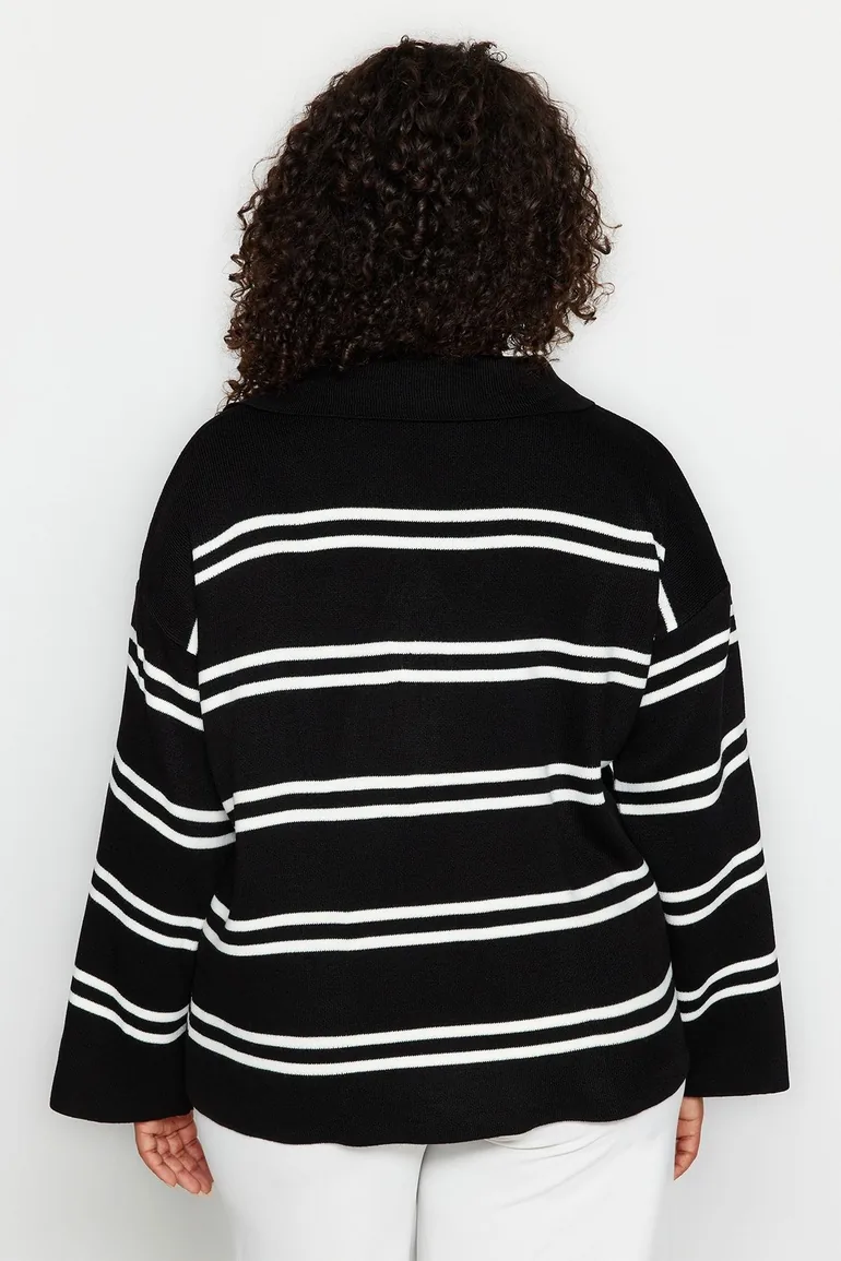 Plus Size Sweater - Ecru - Relaxed fit - 4