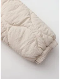Girls' Hooded Quilted Padded Jacket - 4