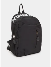 Men Black Nylon Backpack