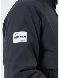 Men Black Solid Zip-Up Jacket - 4