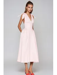 Jamar Sleeveless Ruffle Midi Dress - 2