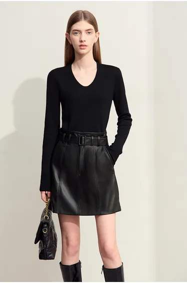 Eco-Leather Skirt