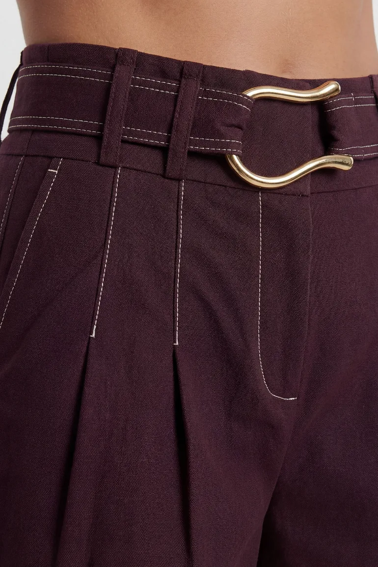 Tailored Top Stitch Detail Bermuda Short - 1