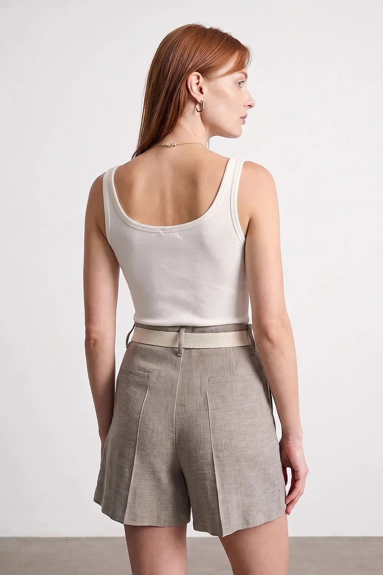 DILVIN Ribbed Fitted Camisole Top - 1