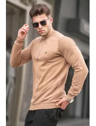 Biscuit Crew Neck Regular Fit Basic Sweatshirt