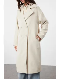 Ecru Oversize Coat - 5
