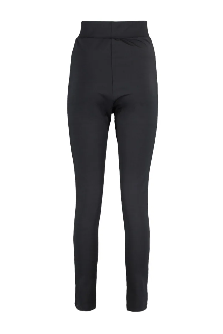 Plus Size Sports Leggings - Black - High Waist - 7