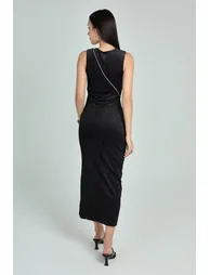 Sleeveless Shimmer Maxi Dress - 3