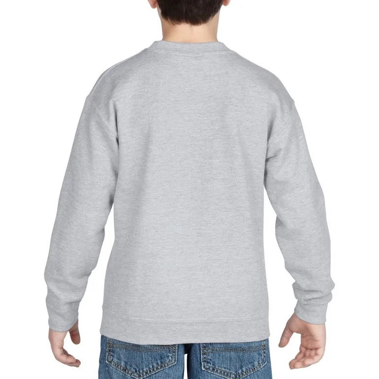 Gildan Childrens Unisex Heavy Blend Crewneck Sweatshirt (Pack Of 2) - Sport Grey - 1