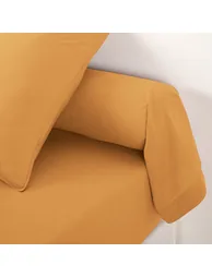 Scenario Plain 100% Washed Cotton Bolster Cover - 2