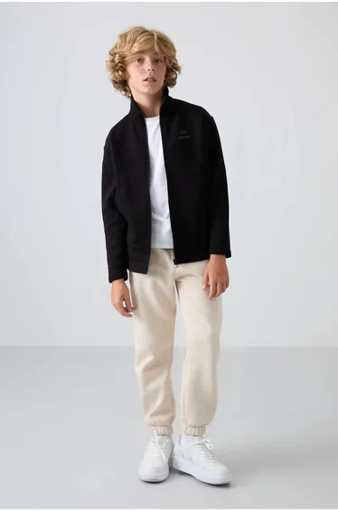 TOMMY Youth Zip Collar Pocket Sweatshirt