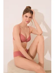 CHARMING bra microfibre and pink lace - 5