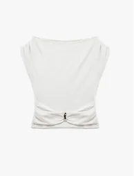 Floral Textured Asymmetric Top - 3