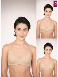 Pack of 2 - Lightly Padded Lycra T-Shirt Bra
