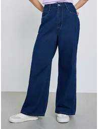 Women Barrel Fit Panelled Jeans - 1