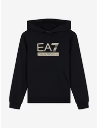 EA7 Emporio Armani Boys Train Visibility Tracksuit in Black - 1