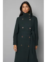 Funnel Neck Coat - 3