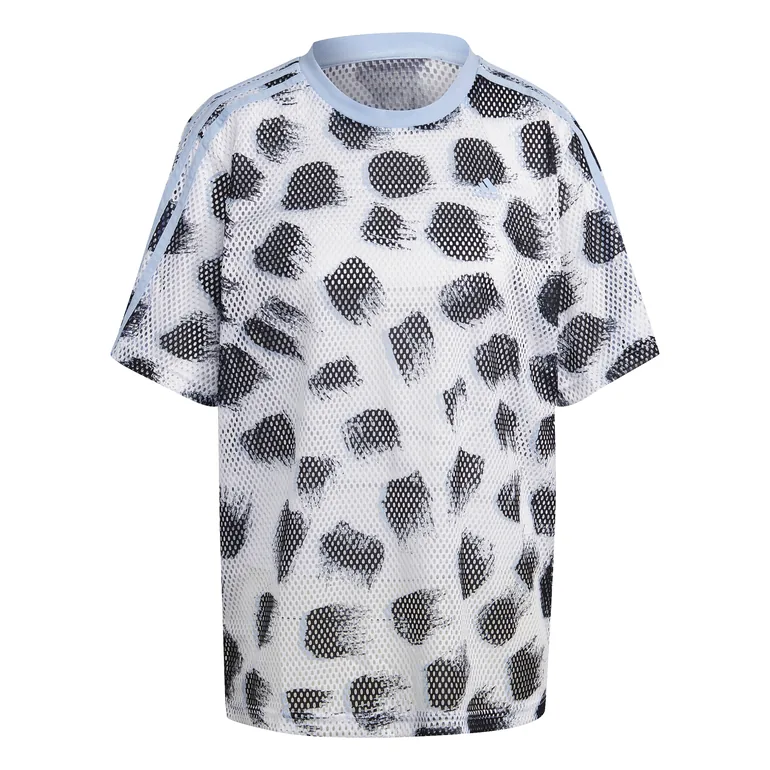 Essentials 3-Stripes Animal-Print Mesh Boyfriend T-Shirt - 8
