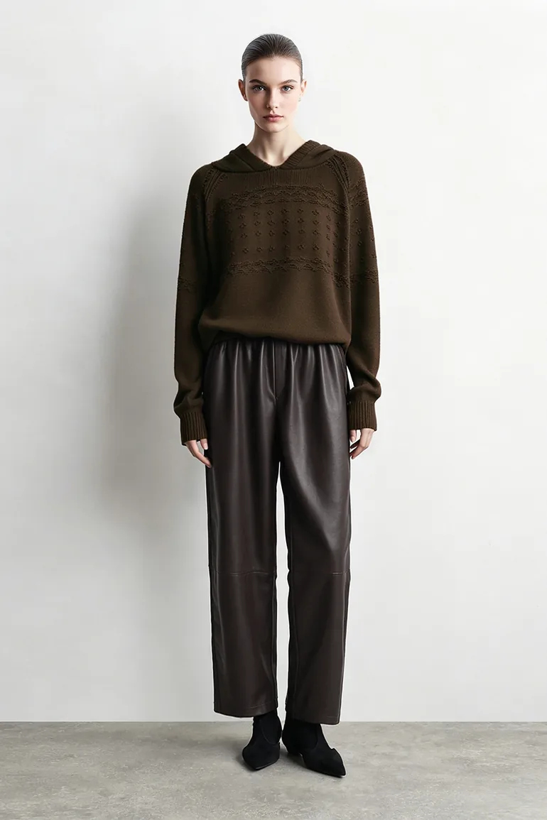 Eco-Friendly PU Casual Pants
