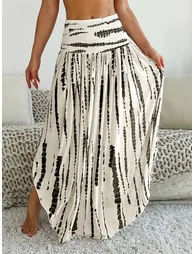 Women A-Line Printed Maxi Skirt