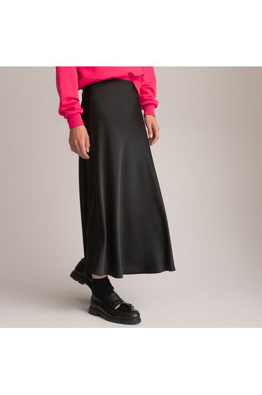 Full Midaxi Skirt in Matte Satin product thumbnail 2