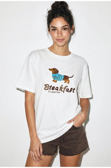 LUCCI Oversized Printed Cotton Jersey T-Shirt