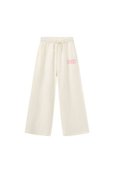 Girls' Wide Leg Sweatpants with Print