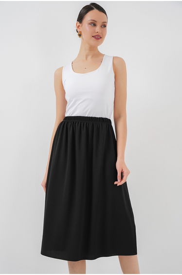 BDART Midi Knit Elastic Waist Skirt