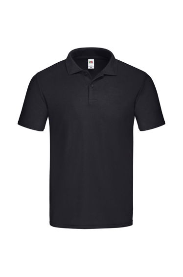 Fruit Of The Loom Mens Original Polo Shirt - Black