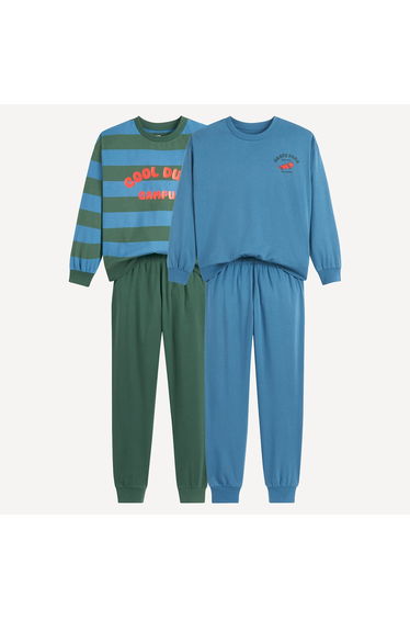Pack of 2 Pyjamas in Cotton Jersey
