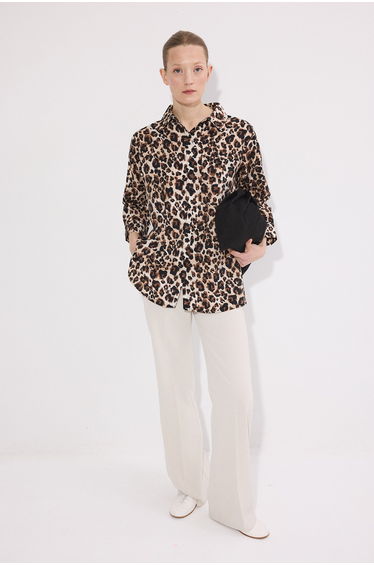 LEOPARD PATTERNED SHIRT