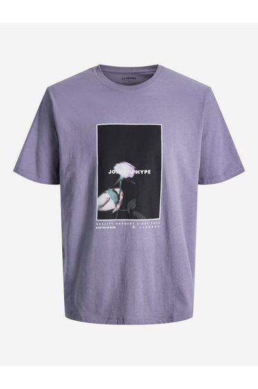 Purple Graphic Print T-Shirt